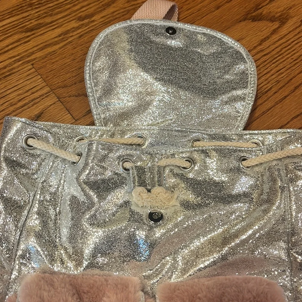 Zara Girl’s Sparkle Fuzzy Backpack